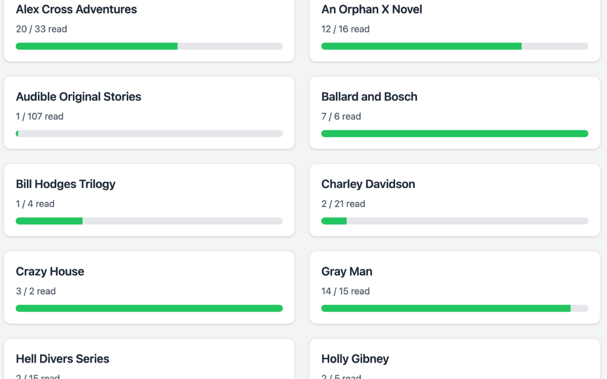 Non-Series dashboard preview